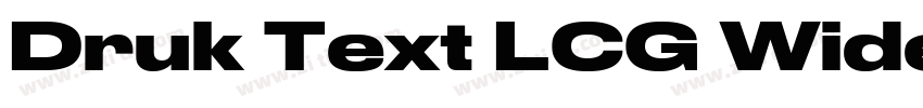 Druk Text LCG Wide M字体转换